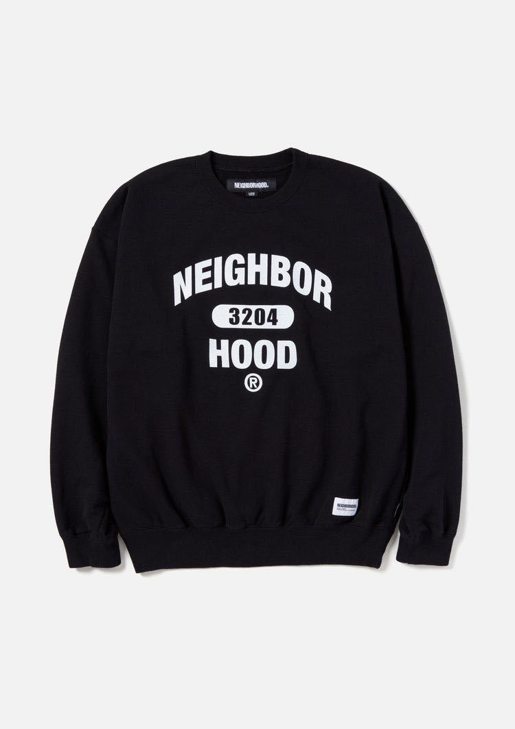 美品】 【新品】XL NEIGHBORHOOD 黒 カレッジスウェット