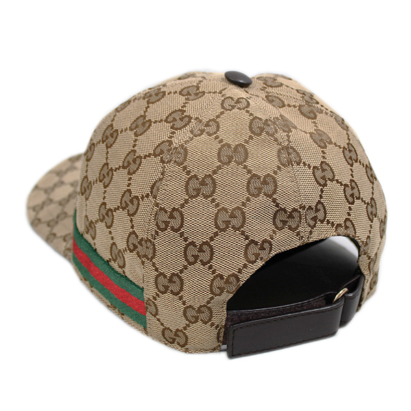 中古 美品 グッチ 帽子 200035 GUCCI GGキャンバス キャップ M