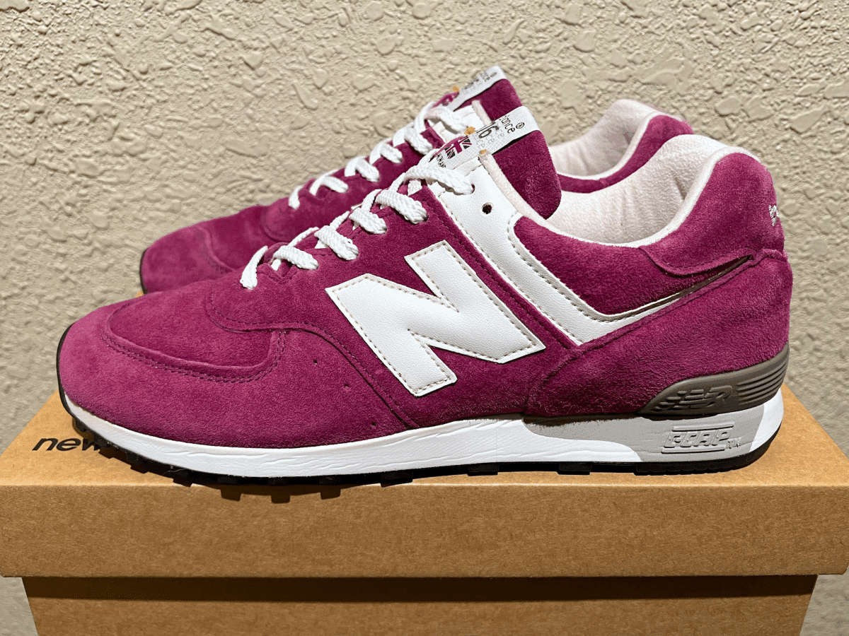 30周年記念モデル New Balance M576PP PURPLE UK製 US8 美品 パープル