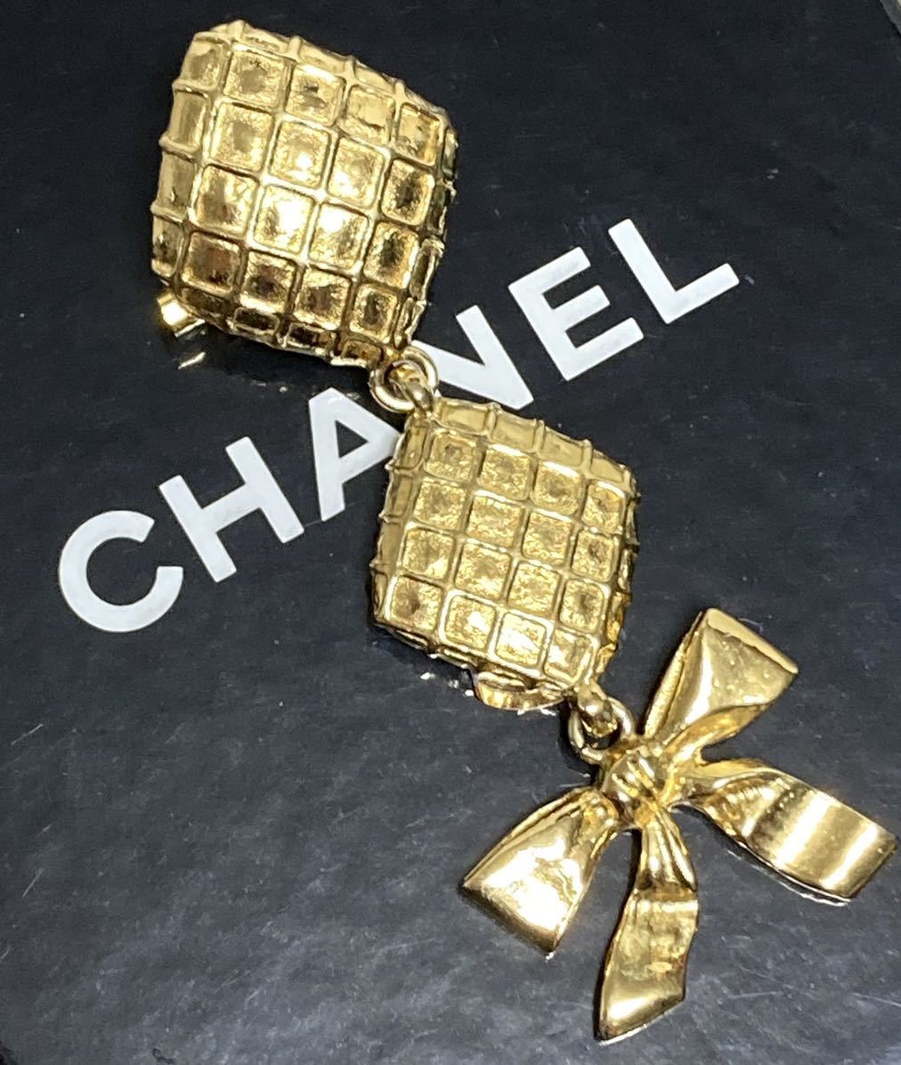  редкий прекрасный товар Chanel Vintage matelasse лента Gold металлизированный брошь 