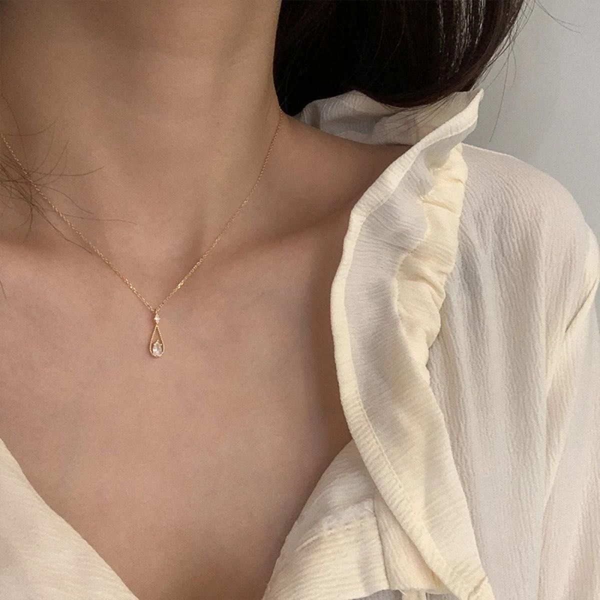 ネックレス ペンダント ダイヤ 高見え 可愛い 新品 韓国 アクセサリー 