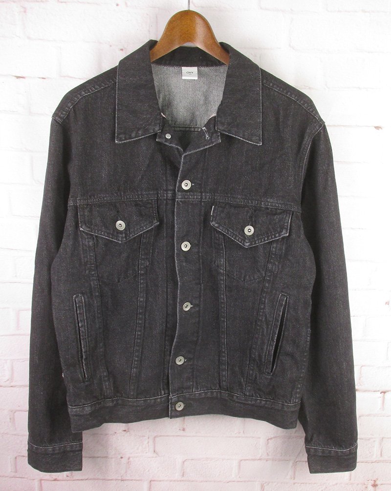 MAJ22075 OVY オヴィー ブラックデニム ジャケット ジージャン M 美品