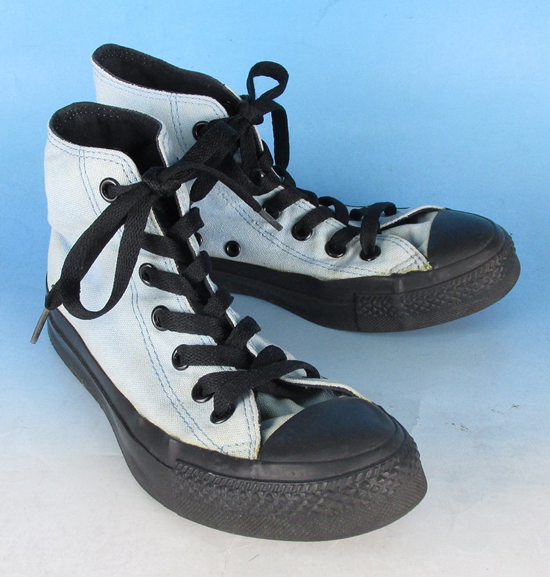 MYF13910 CONVERSE コンバース オールスター HI スニーカー 4 1/2 水色_画像1