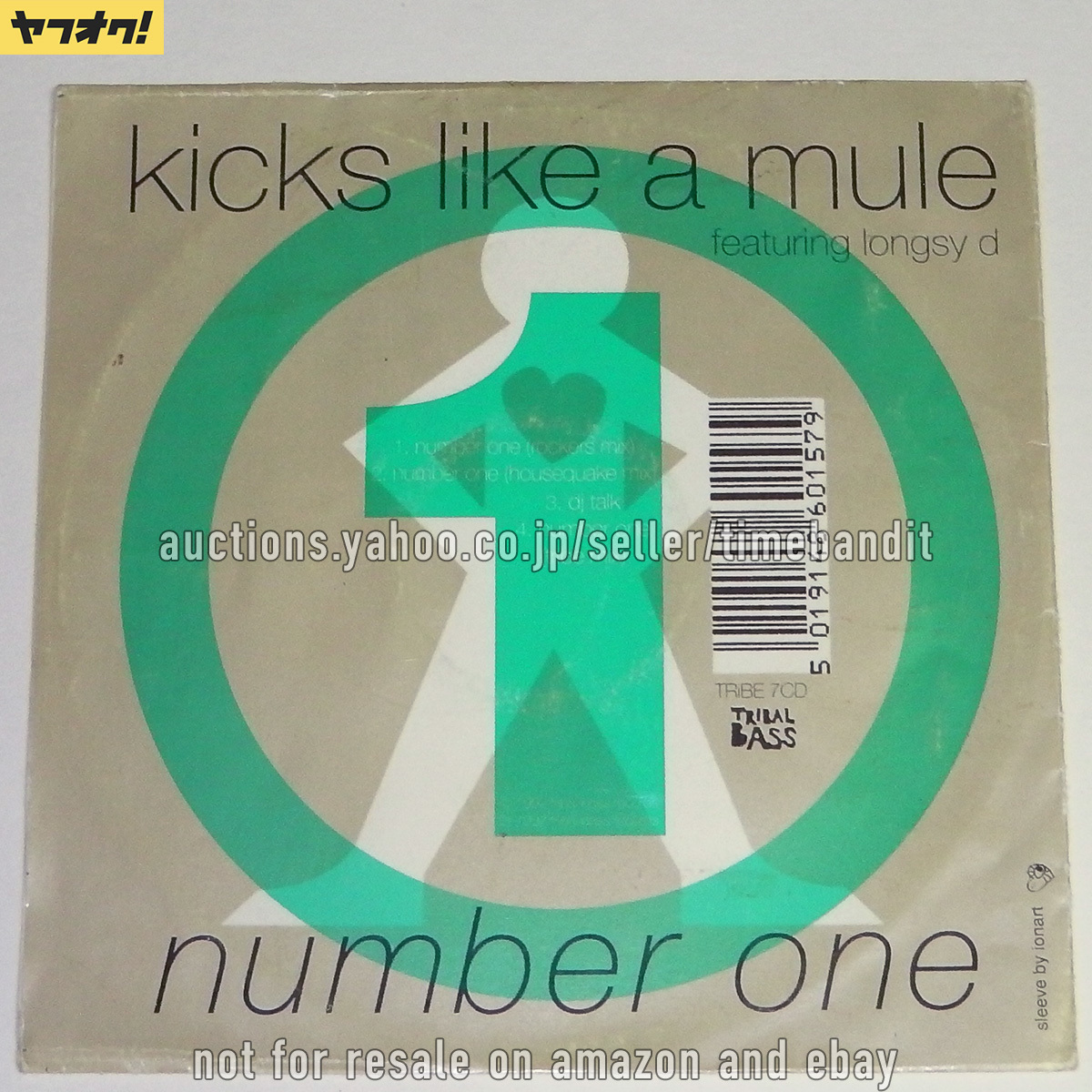 中古輸入CDS Kicks Like A Mule Number One [Single 1992][TRIBE 7 CD] Longsy D XL Recordings Rebel MC_画像2