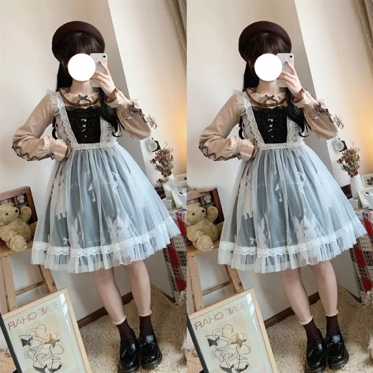 お砂糖エプロン ロリィタ ロリータ メイド レース|Yahoo!フリマ お砂糖エプロン ロリィタ ロリータ メイド レース|Yahoo!フリマ