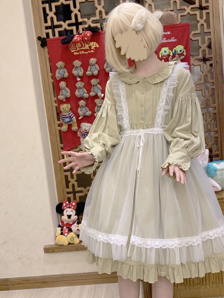 お砂糖エプロン ロリィタ ロリータ メイド レース|Yahoo!フリマ お砂糖エプロン ロリィタ ロリータ メイド レース|Yahoo!フリマ
