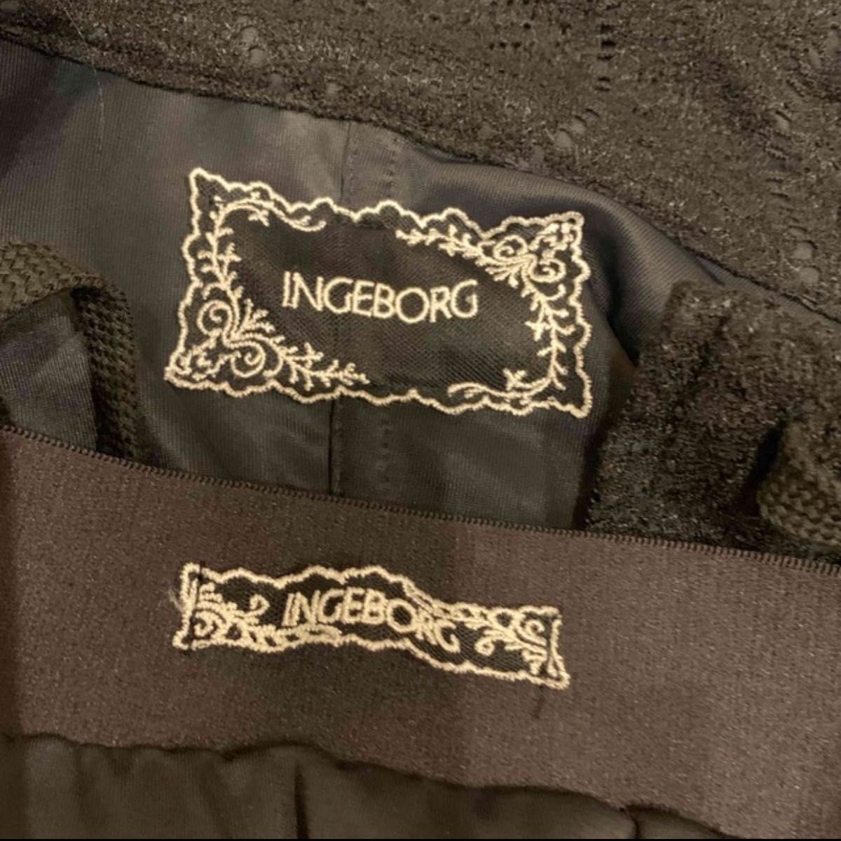 INGEBORG スウェットカーディガンとレーススカートセット|PayPayフリマ