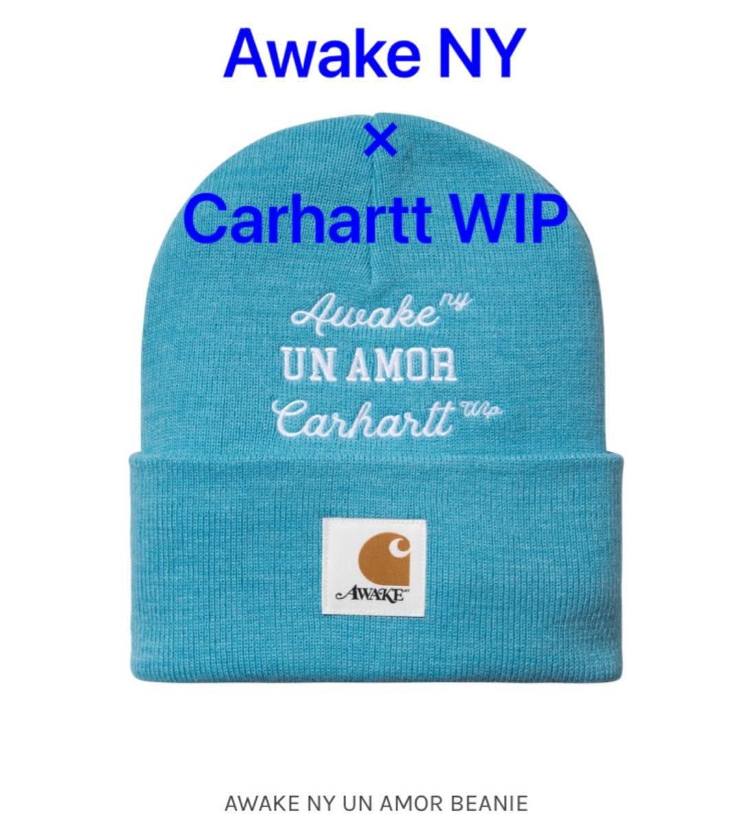 Awake NY×Carhartt WIP / UN AMOR BEANIE / Blue × White