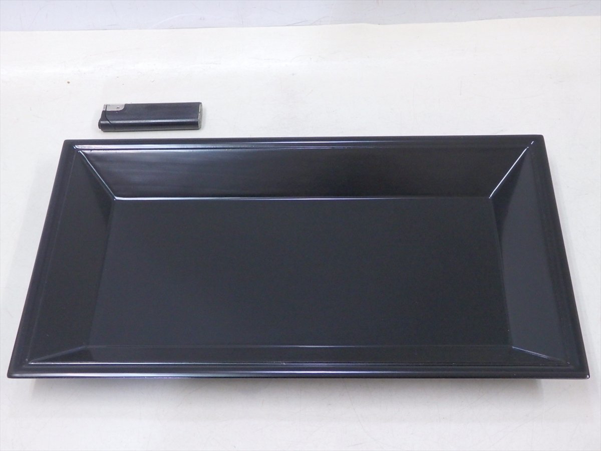 ★木製漆器【真塗　香盆】36.5×21.3cm　高さ3.5cm　香道具　茶道