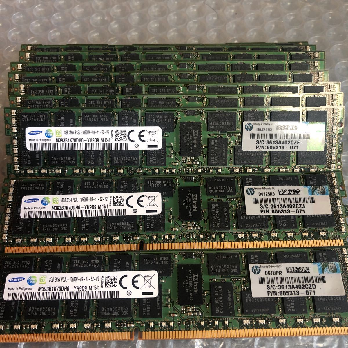 おすすめ】 2Rx4 PCメモリ 8GB (302)サーバー用 SAMSUNG PC3L 10枚