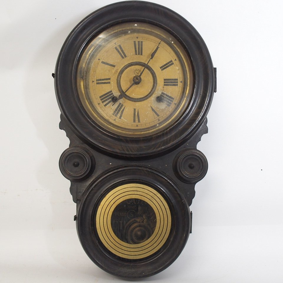 f002 X 8.SEIKOSHA 掛時計 柱時計 振り子時計 ボンボン時計 ゼンマイ式