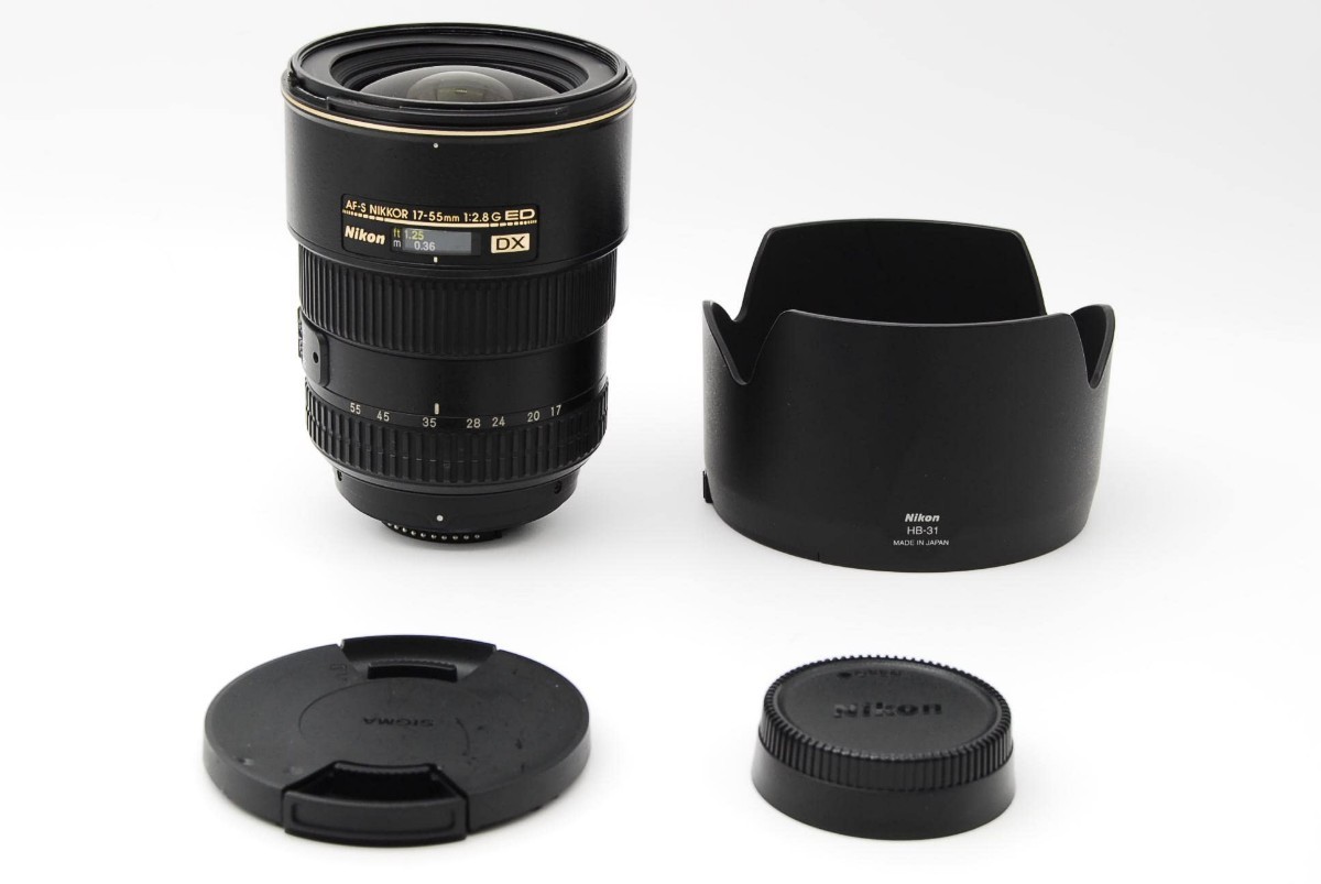 美品】NIKON ニコン 標準ズームレンズ AF-S DX Zoom Nikkor 17-55mm f