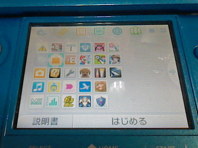  Nintendo 3DS голубой корпус + загрузка soft 13шт.@ Famicom War zDS. трещина . свет и т.п. 