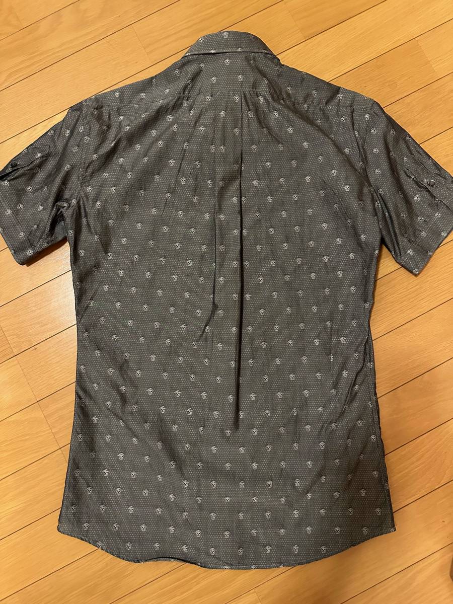 美品　Alexander McQueen　BPシャツ　スカルドット　半袖　44　Brad Pitt Shirt　アレキサンダーマックイーン　国内正規品_画像2