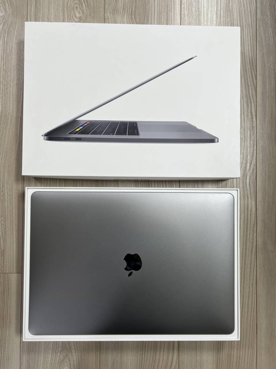 【1円〜】MacBook Pro Touch Bar+Touch ID 15インチ Mid 2018 Core i7 2.6GHz 16GB SSD 512GB スペースグレイ MR942J/A_画像9