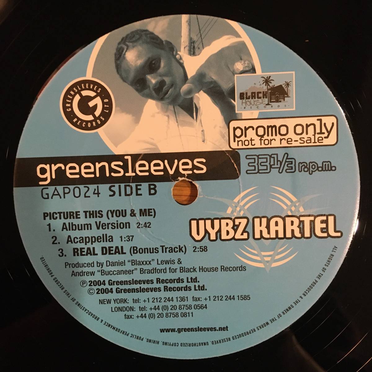 Vybz Kartel / Picture This (You & Me)　[Greensleeves Records - GAP024]_画像2