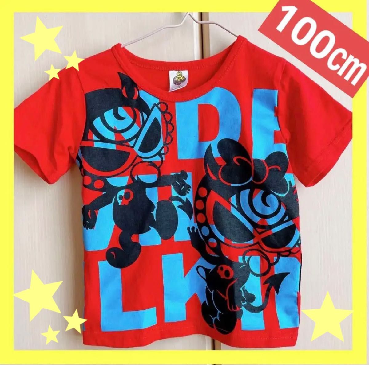 訳あり 】ヒステリックミニ 半袖 Tシャツ 赤 青 100㎝ 男の子 女の子