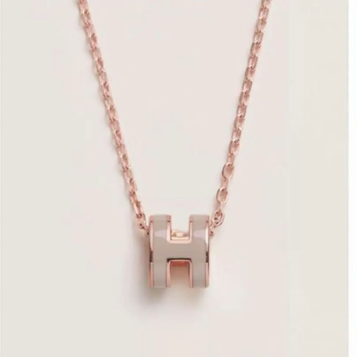 新品未使用 HERMES ポップアッシュ マロン×ローズゴールドポップH ミニ