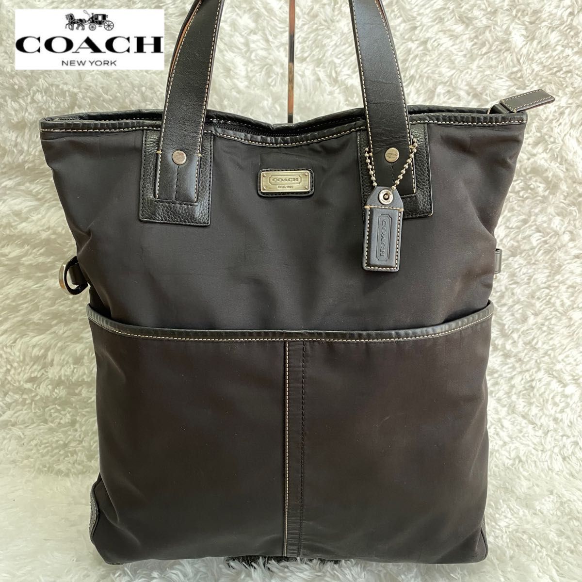 コーチ COACH メンズ レザートートバッグ 大容量 Yahoo!フリマ(旧)-