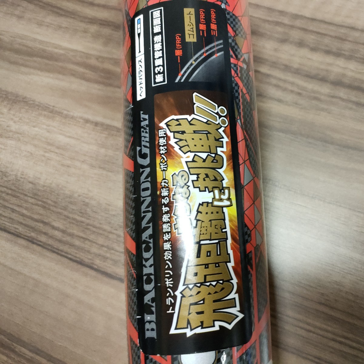 新品 ZETT 野球 一般軟式バット ブラックキャノン グレート BCT35074 ブラックレッド 84cm 680g ゼット カーボン 未使用