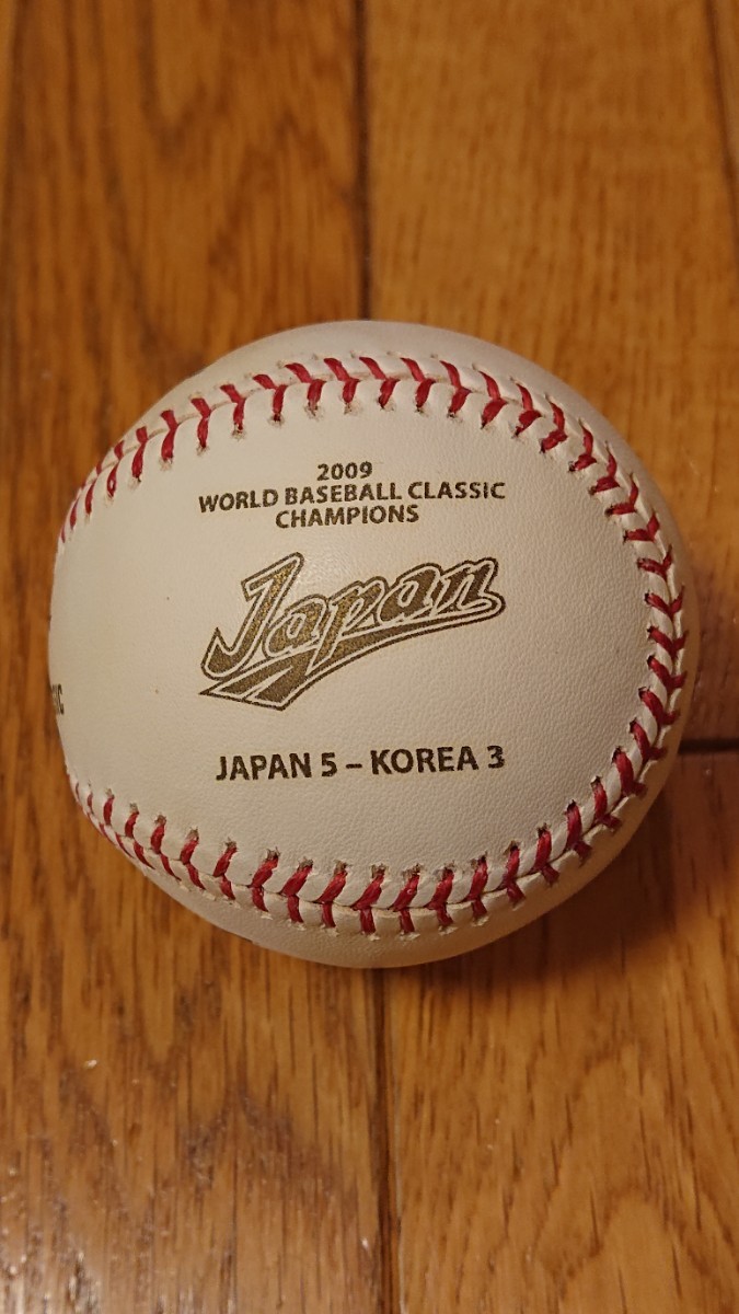  WBC2009 原ジャパン イチロー決勝打 世界一 2連覇 ローリングス 公式試合球 ケース付き JAPANvsKOREA 決勝戦 5対3 スコア入り _画像5