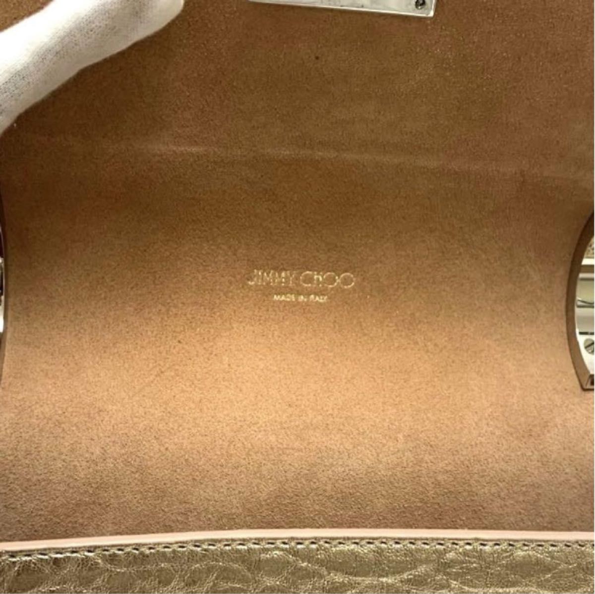 JIMMY CHOO ジミーチュウ チェーンショルダー ピンクゴールド