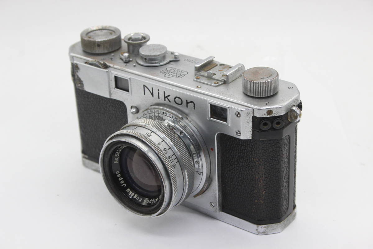 【訳あり品】 ニコン Nikon S NIKKOR-H C 5cm F2 レンジファインダー カメラ C3924_画像1