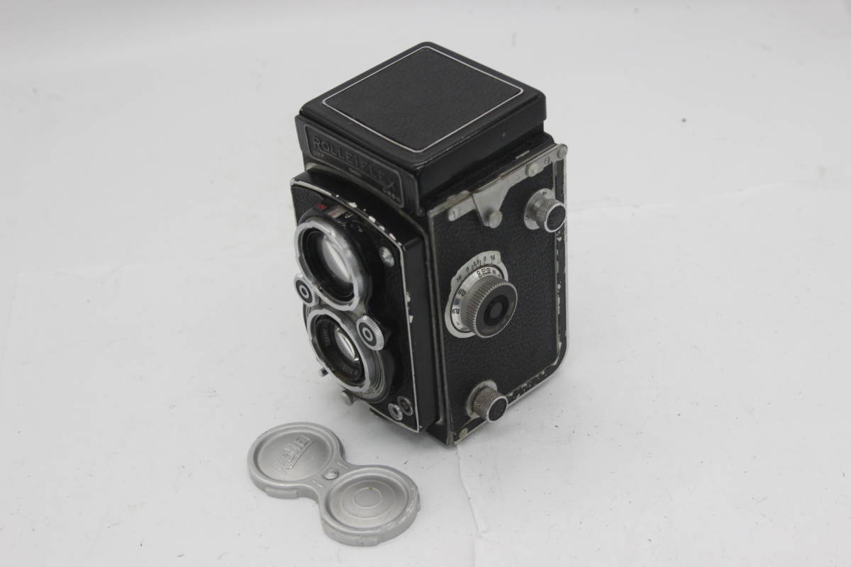 【訳あり品】 ローライ Rolleiflex Zeiss-Opton Tessar 75mm F3.5 二眼カメラ C3951_画像1