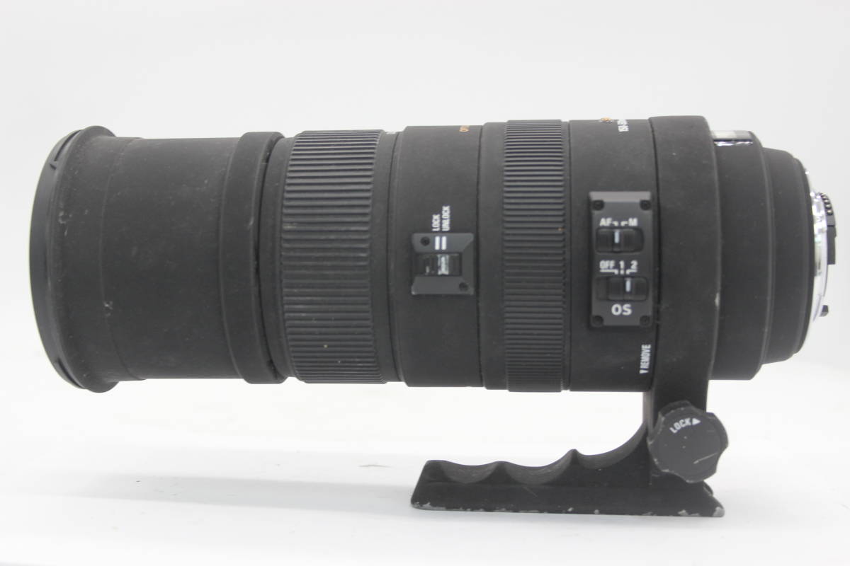 【返品保証】 シグマ Sigma DG OPTICAL STABILIZER 150-500mm F5-6.3 APO HSM ニコンマウント 三脚座 ソフトケース付き レンズ C4319の画像5