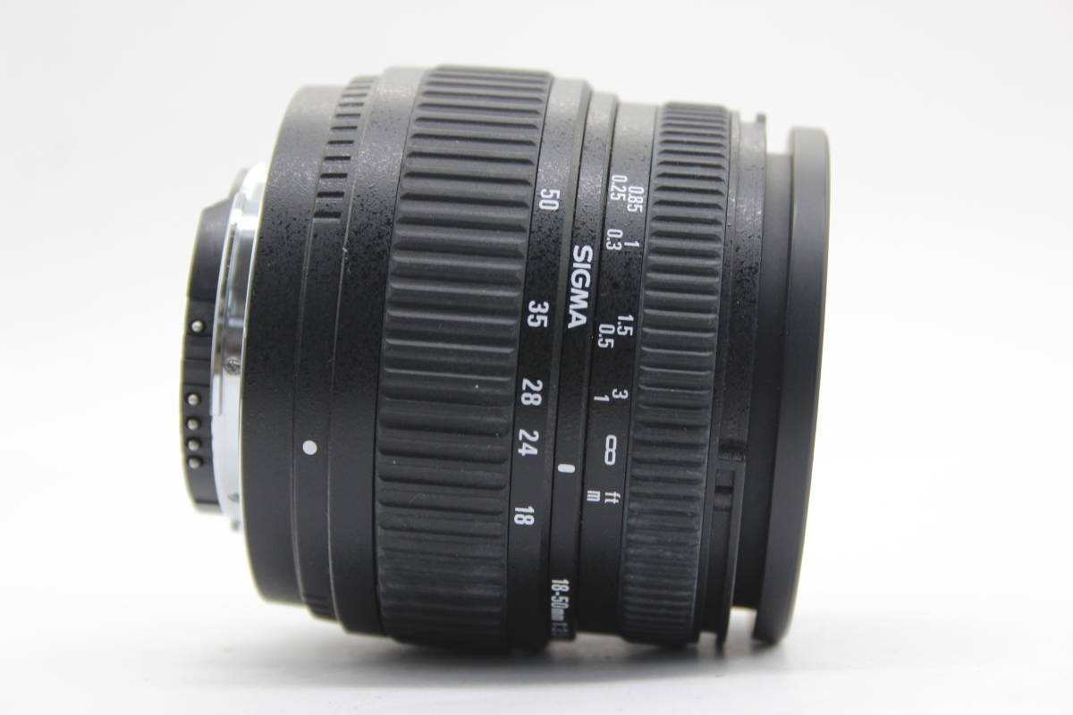 【返品保証】 シグマ Sigma Zoom 18-50mm F3.5-5.6 DC ニコンマウント レンズ C4678_画像3