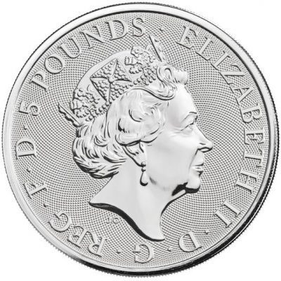 [ written guarantee * capsule with a self-starter ] 2021 year ( new goods ) England [ Queens Be -stroke * gray is undo] original silver 2 ounce silver coin 