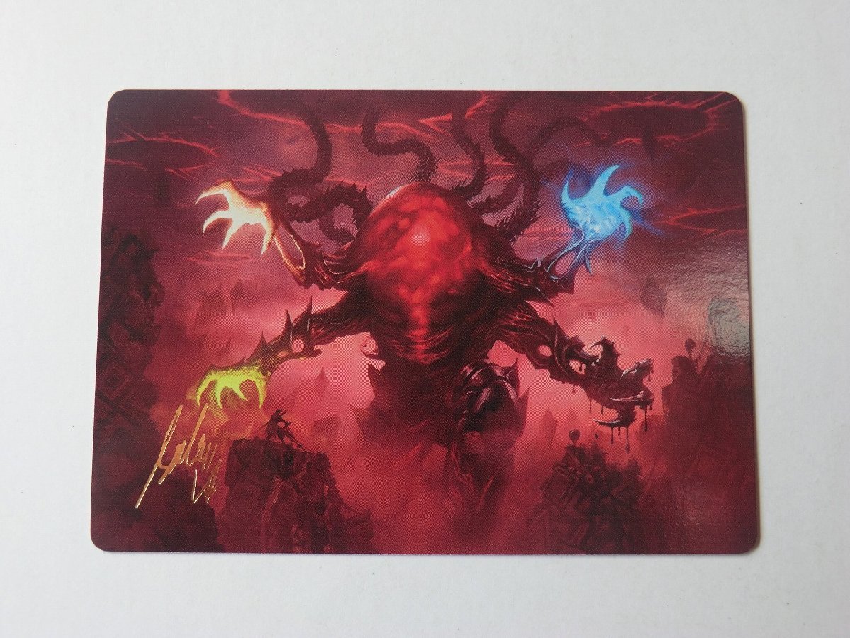 MTG 美品 【万物の座、オムナス（51/81）】 （箔押しサイン入りアートカード） 機械兵団の進軍 MOM 日 2枚迄_画像1