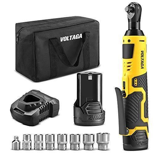バッテリー2個付き VOLTAGA 充電式コードレスラチェットレンチ バッテリー2個付き VOLTAGA 充電式コードレスラチェットレンチ