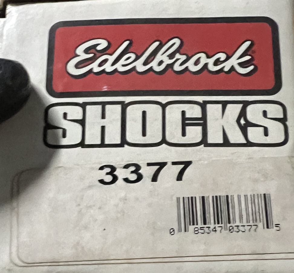 Edelbrock Shocks エーデルブロック　ショックアブソーバー 3377 ２本セット_画像4