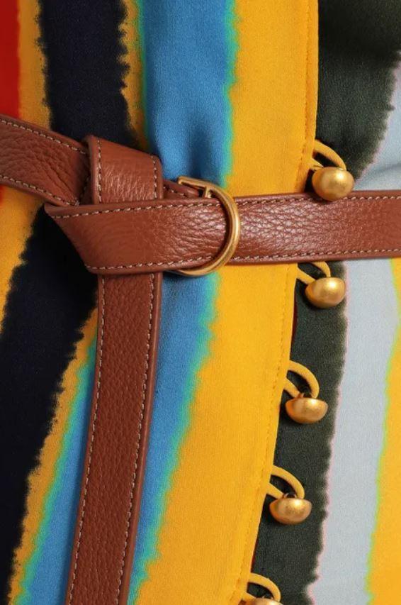 定価10万円 新品タグ付き Tory Burch ストライプ ベルト付きワンピース