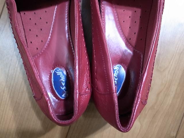  прекрасный товар dokta- шаль Dr.Scholls кожа обувь красный стеганый кисточка Loafer кожа обувь женский 9M примерно 26.