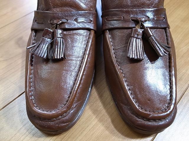 USA производства BOSTONIAN Boss to 2 Anne кожа обувь Vintage кисточка Loafer кожа обувь чай 91/2M примерно 27.5.