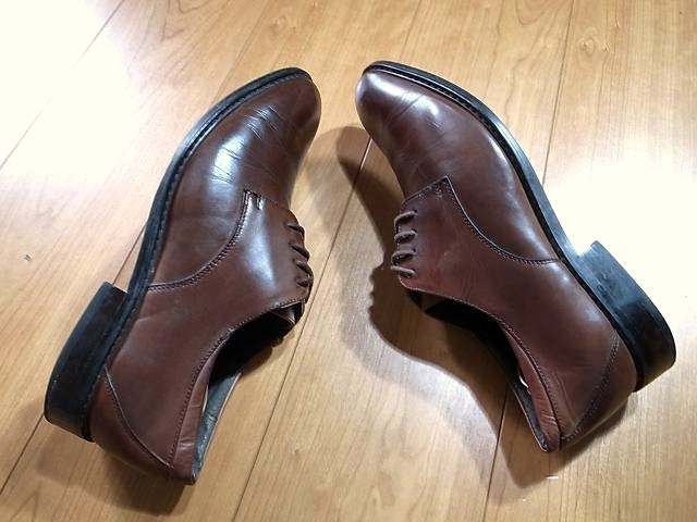 美品 claiborne クレイボーン 革靴 レザーシューズ 茶 ９1/2M 約27.5㎝_画像4