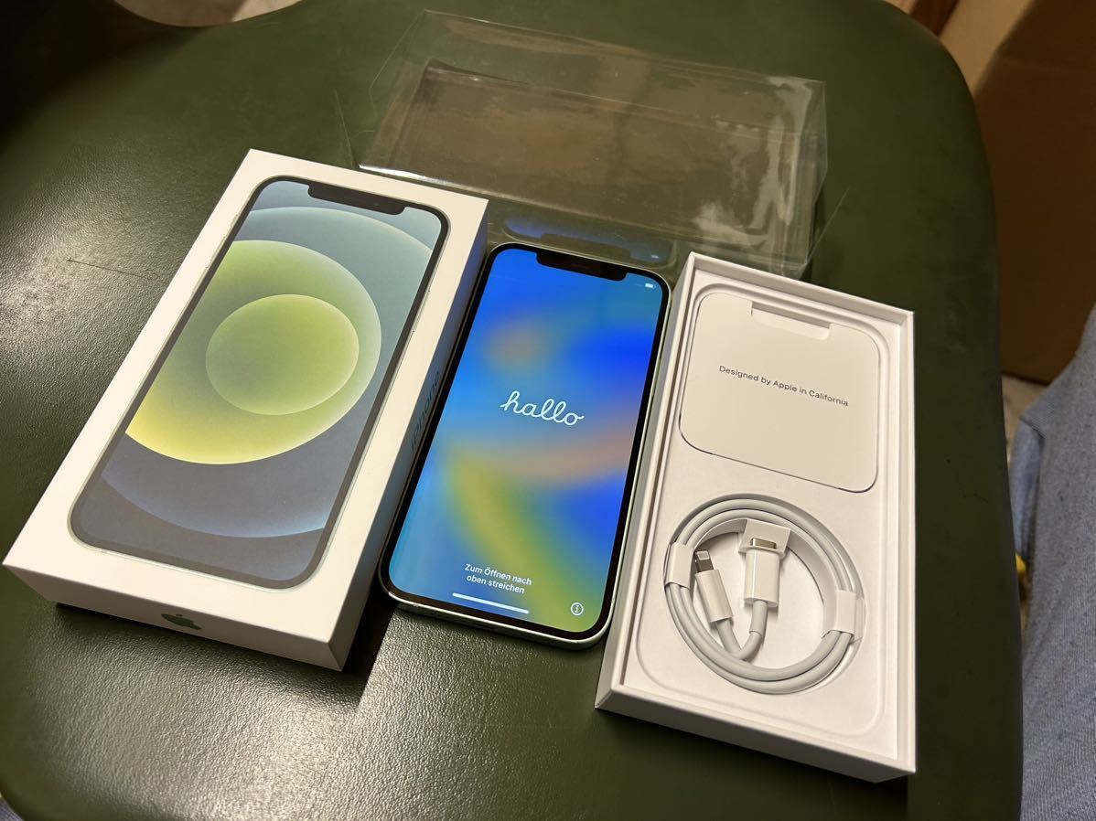 箱付き】【付属品未使用】【個人】iPhone12 無印 128GB グリーン SIM