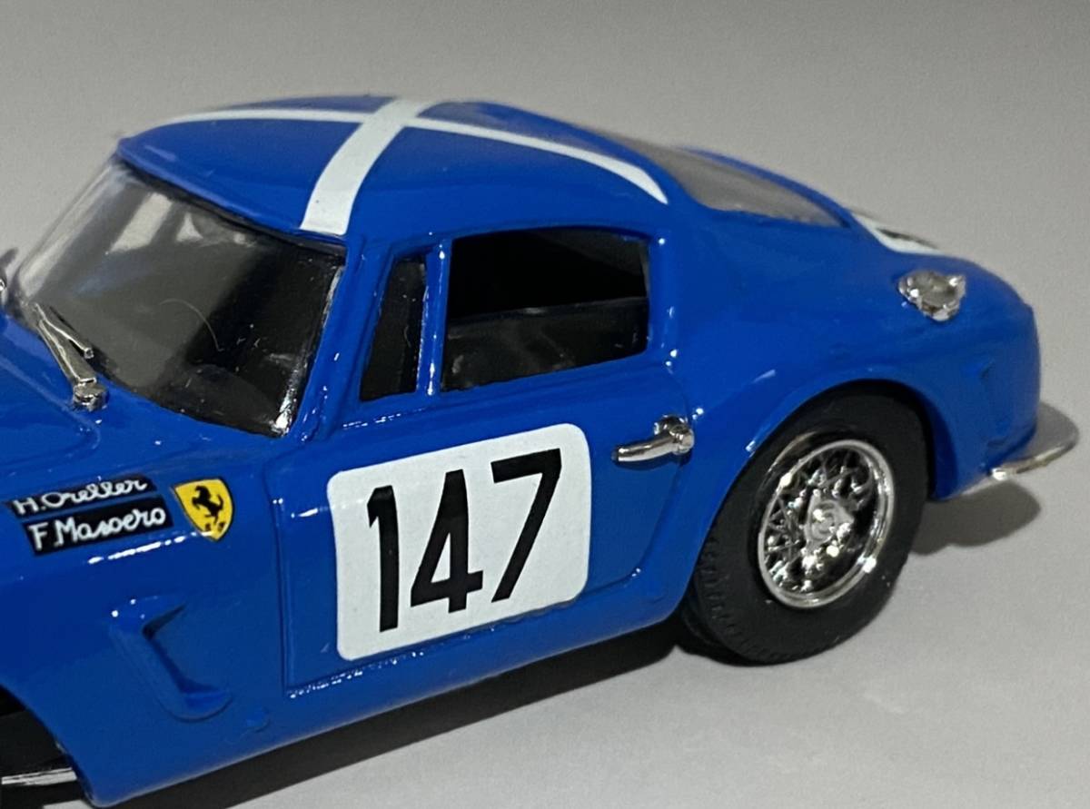 Bang 1/43 Ferrari 250 SWB #147 Tour de France 1961 ◆ Henri Oreiller / Fernand Masoero ◆ フェラーリ バング 504_画像8