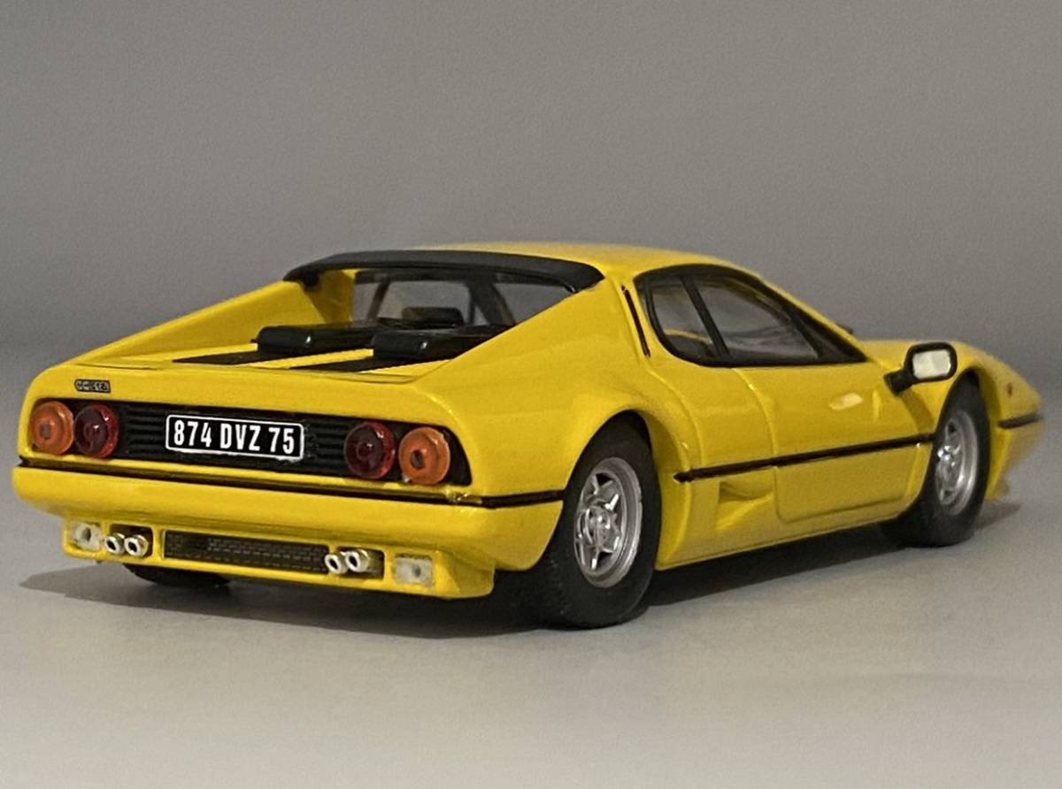 Best Model 1/43 Ferrari 512 BB 1976 Giallo ◆ Predecessor - Ferrari 365 GTB/4, Successor - Ferrari Testarossa ◆ フェラーリ 9265_画像4