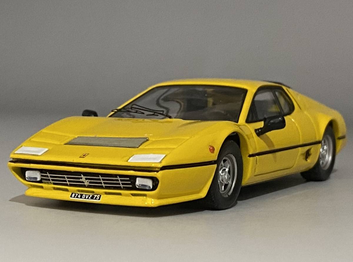 Best Model 1/43 Ferrari 512 BB 1976 Giallo ◆ Predecessor - Ferrari 365 GTB/4, Successor - Ferrari Testarossa ◆ フェラーリ 9265_画像2