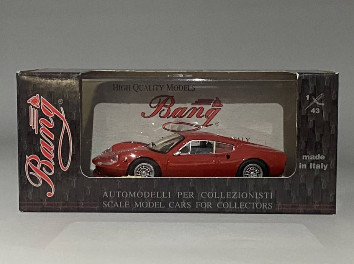 Bang 1/43 Ferrari Dino 246 GT LM Racing 1972 Red ◆ Predecessor - Dino 206 GT, Successor - Dino 308 GT4 2+2 ◆ ディノ バング 7285_画像10