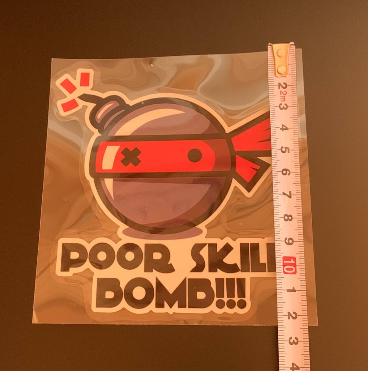 ステッカー　BOMB ボム　POOR SKILL BOMB! アクセサリー　シール　改造　_画像6