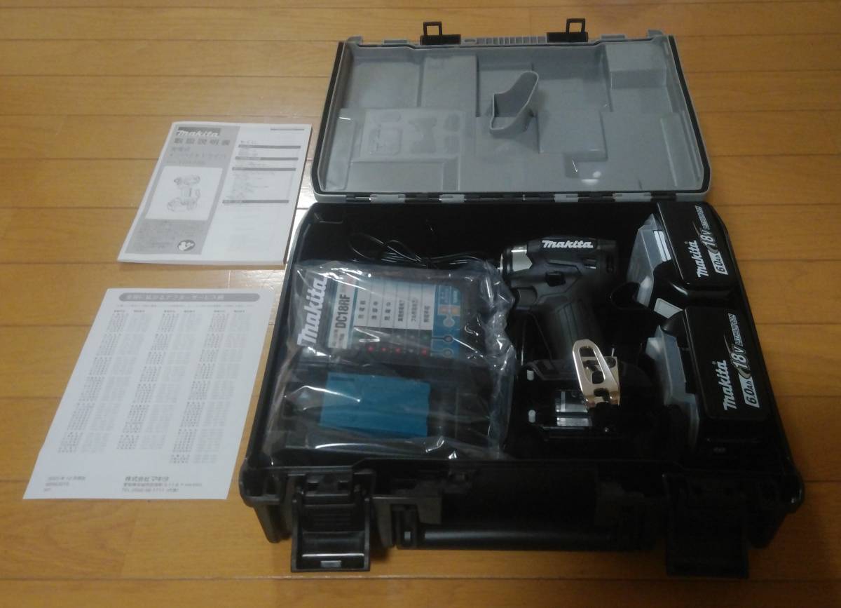 マキタ(Makita)、充電式インパクトドライバ、18V、6.0Ah、TD173DRGXB