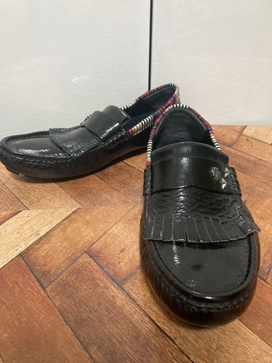 GUCCI グッチ エナメル スタッズ　ローファー　6 1/2