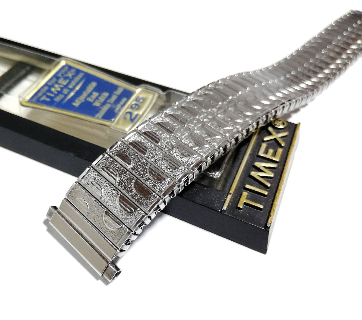 [TIMEX] 16-20. dead stock men's watch band for man wristwatch belt breath flexible extension made in Japan MB1514