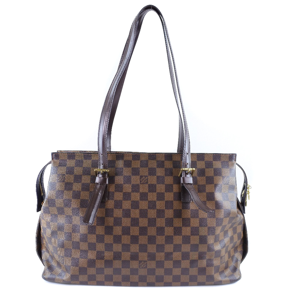 LOUIS VUITTON ルイ・ヴィトン チェルシー N51119 TH0095 ショルダーバッグ ダミエキャンバス 茶 レディース【52160566】中古_画像1