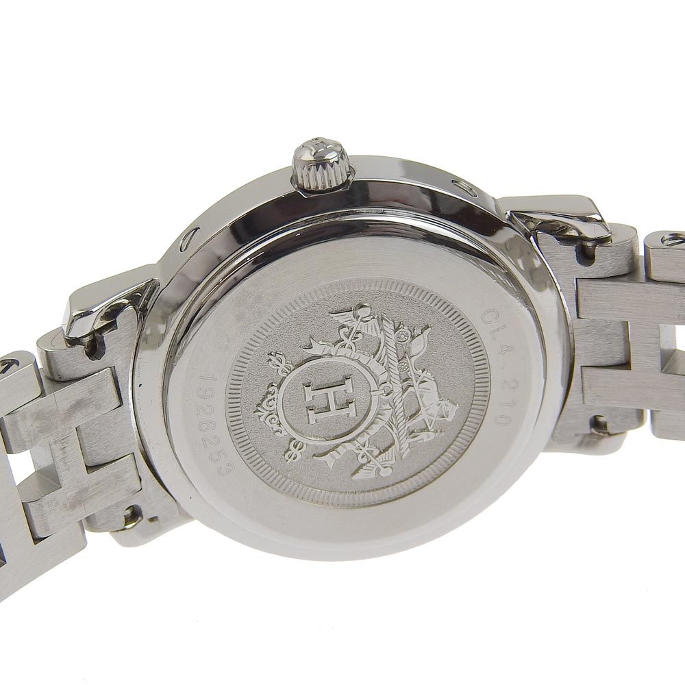 HERMES エルメス クリッパー CL4.210 腕時計 SS クオーツ アナログ表示