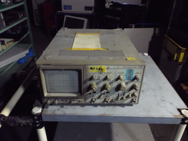 2A【棚30092120(3)】オシロスコープ 1043 リード電子 40MHz ジャンク品 修理必要 不良品交換可または返金